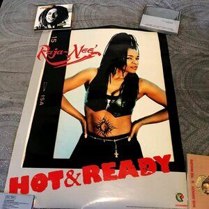 Raja Nee Hot & Ready RARE 1997 Promo Poster - old school rap groove hip hop wu